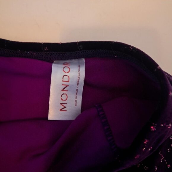 Mondor girl  10-12 figure skating purple sparkle flat box skirt skate - Picture 2 of 4